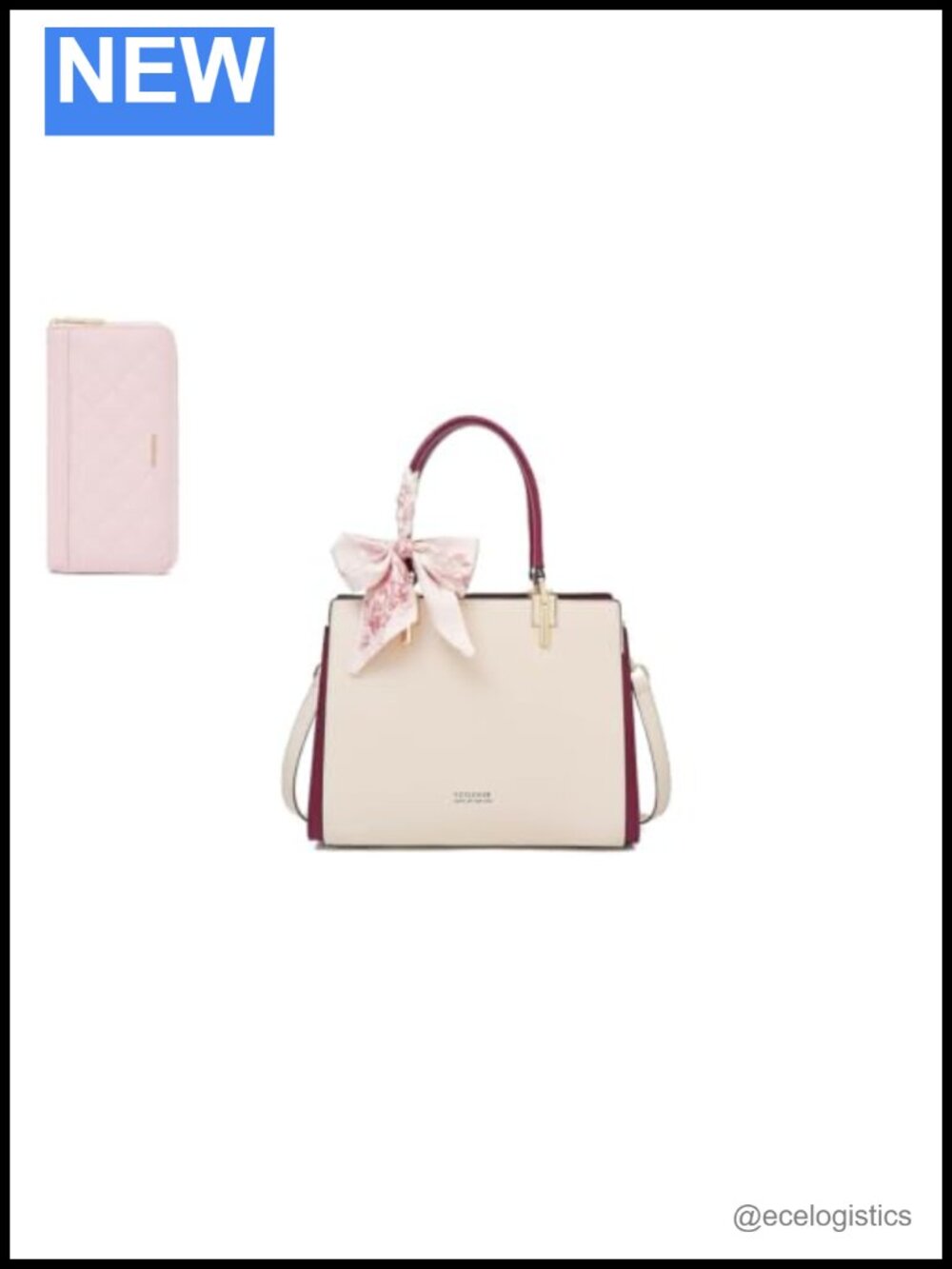FOXLOVER Medium Tote Bag with Adjustable Strap and Embroidery Design, Matching